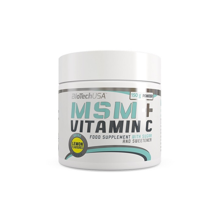 BioTech USA MSM + Vitamin C, 150g